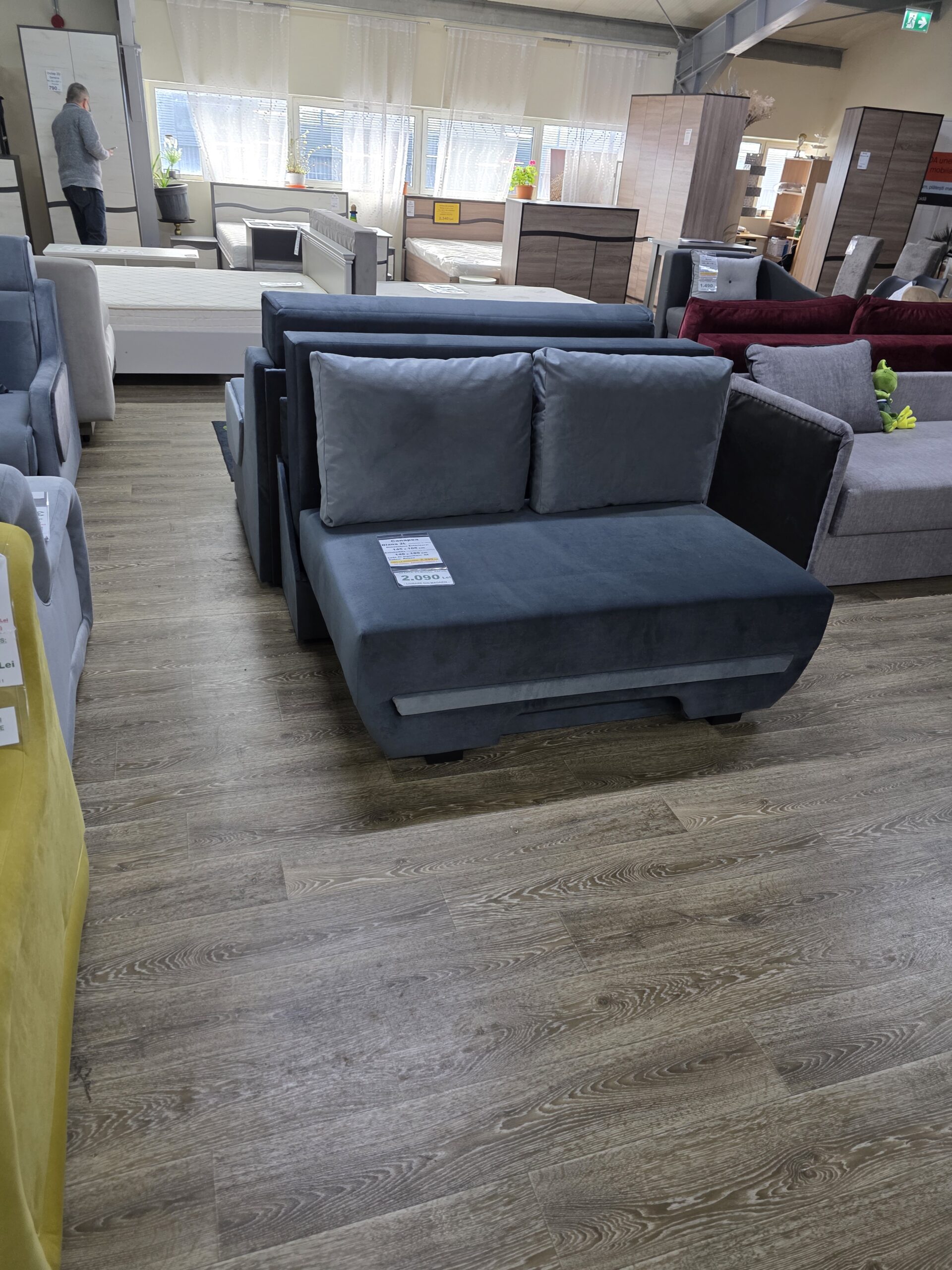 Canapea Diana Pocket UltraSleep, 2 locuri, 145 cm x 115 cm x 92 cm, extensibila - imagine 3