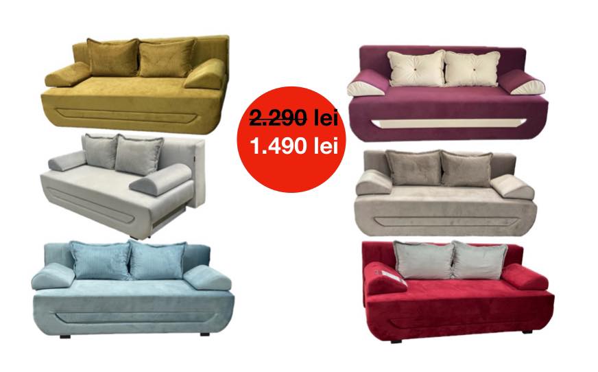 Canapea Trendy UltraSleep Relaxa, extensibila, 196 cm x 95 cm x 80 cm, 3 locuri - imagine 7
