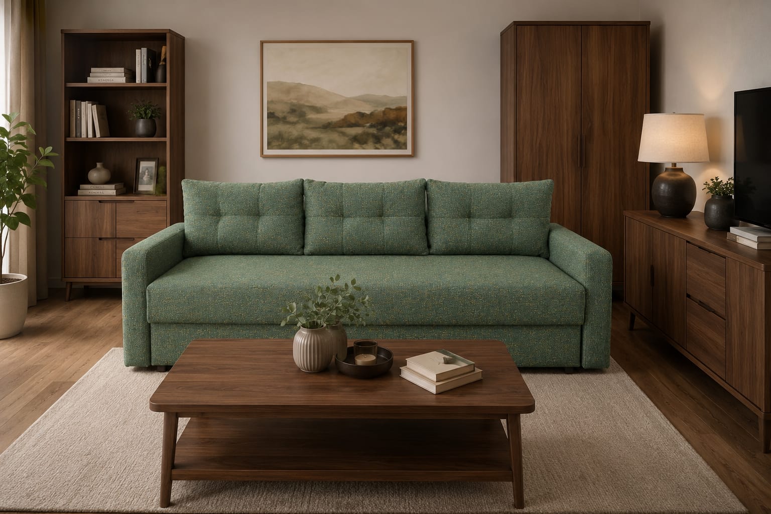 Canapea extensibila, Modern Mini UltraSleep Pocket, 215 cm x 95 cm x 80 cm, 3 locuri - imagine 2
