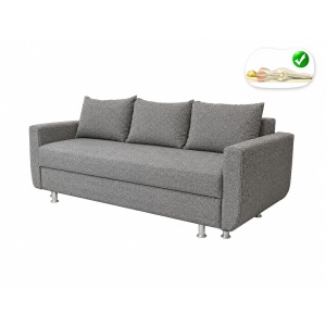 Canapea Bianca Pocket Gri UltraSleep,  225 cm x 95 cm x 80 cm, 3 locuri, extensibila