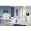 Helios set dormitor cu dulap, pat comoda si noptiere >> Mobila Croma