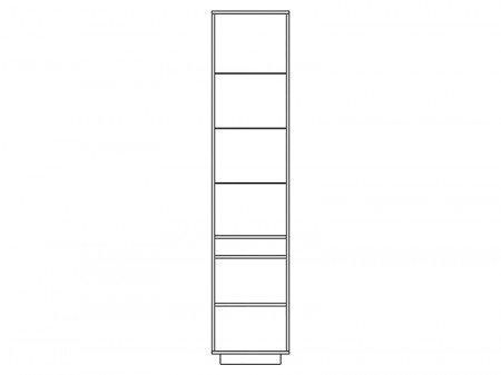 Dulap cu vitrina Astoria pentru living - imagine 2