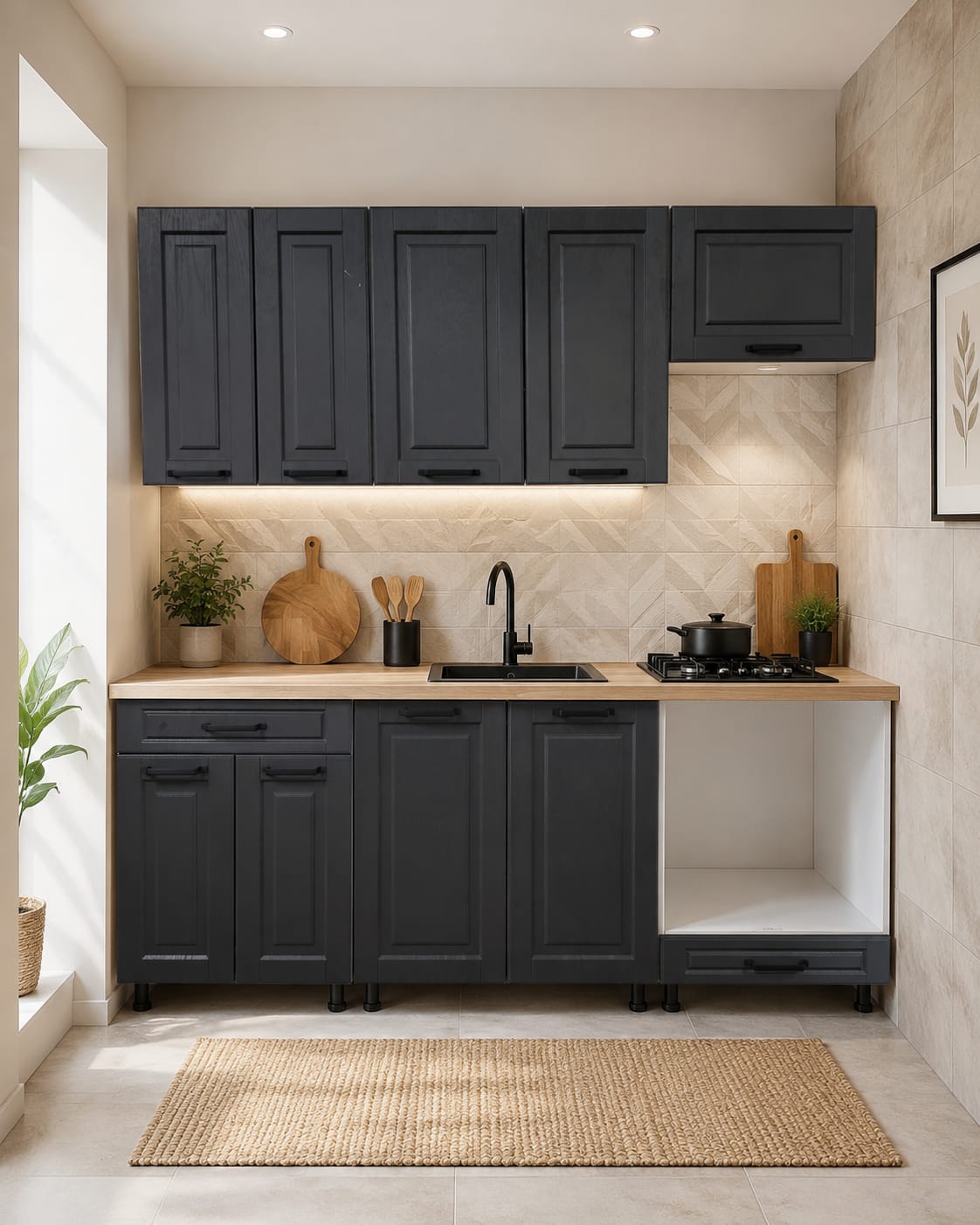 Bucatarie ADA MDF lungime 2 m.
