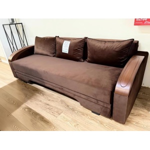 Canapea Prima Lux - Dimensiuni cu brate 221 x 96 cm, Extensibilă 150 x 191 cm, Lada de depozitare ,Sistem deschidere: Rabatare, Dimensiune cu variabilitate +/- 1,2 cm