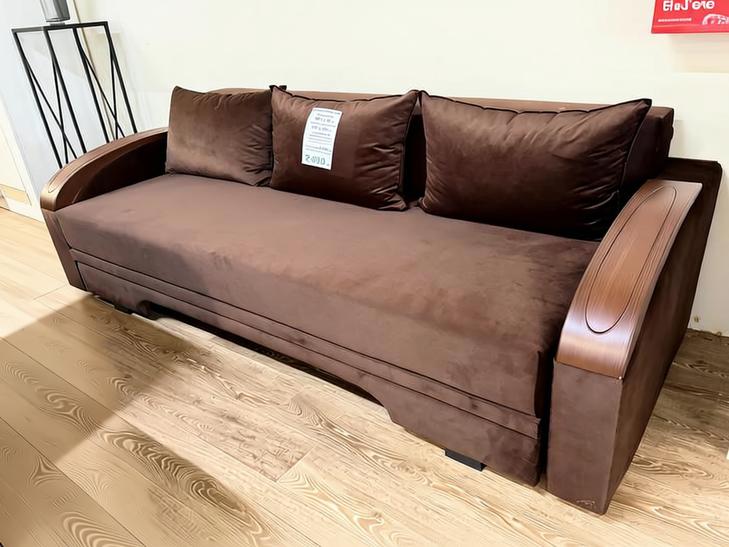 Canapea Prima Lux - Dimensiuni cu brate 221 x 96 cm, Extensibilă 150 x 191 cm, Lada de depozitare ,Sistem deschidere: Rabatare, Dimensiune cu variabilitate +/- 1,2 cm